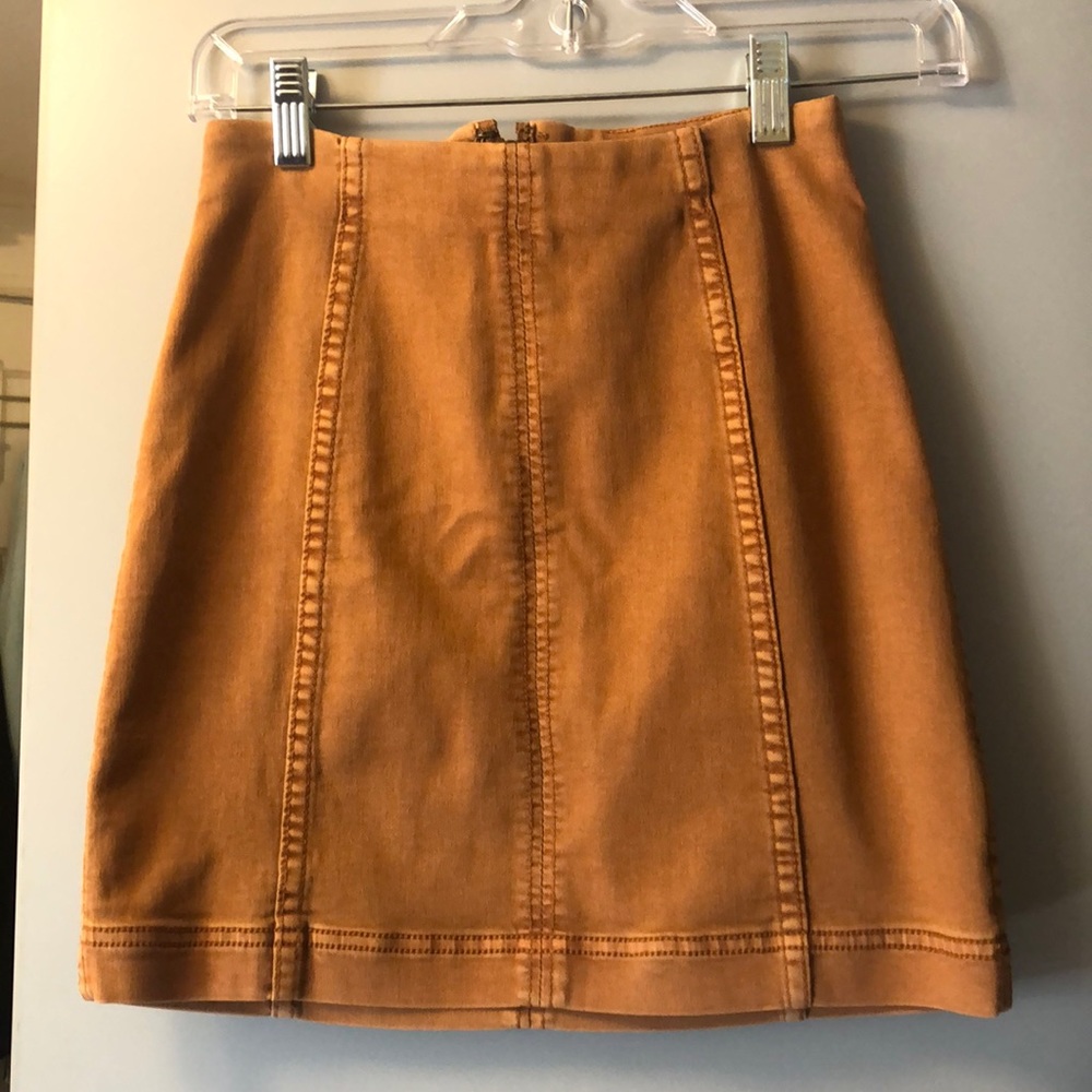 free people modern femme orange skirt